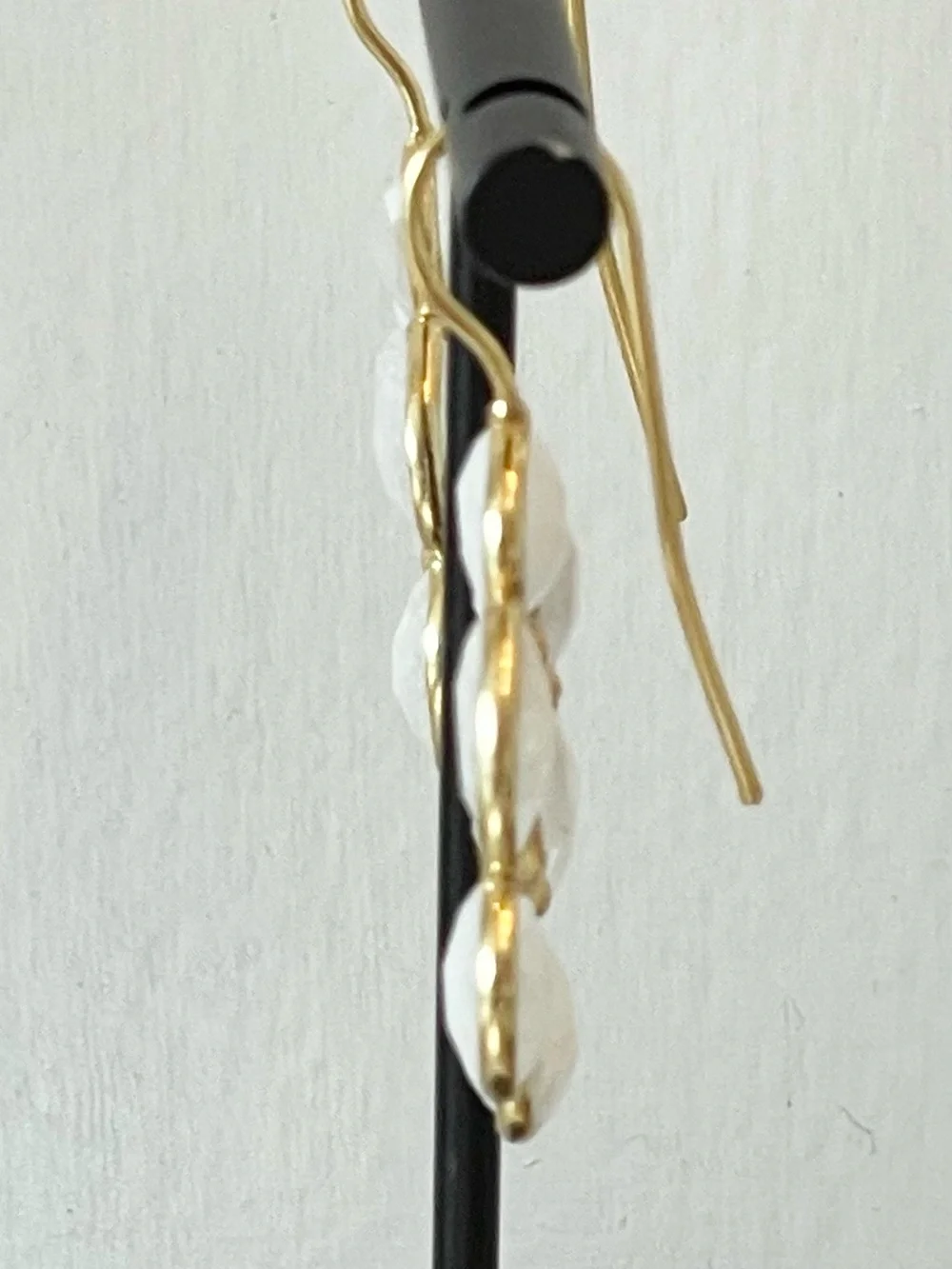 Moonstone Flower Earrings